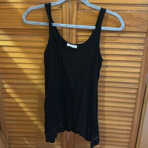 Elegant black top with a lacy bottom